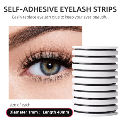 10 Pieces Reusable Eyelash Adhesive Strip - Where2Buy